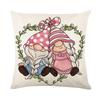 New Spring Printed Pillow Cover Polyester Letter Flower Bouquet Home Cushion Cover Bedroom Cushion Cover