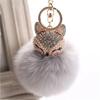 Bag Pendants Women Gifts Pearl Pendant Key Ring Car Key Chain Fur Keychain Fur Ball Keychain