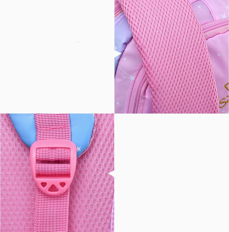 Градиентный розовый рюкзак для девочек и мальчиков, космический рюкзак, детские школьные сумки, студенческие Mochila, 3-6 классы