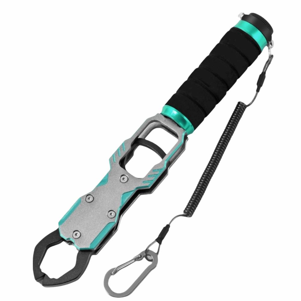 360° Swivel Non-Slip Handle Fishing Grabber with 40lb Scale Fish Holder Catch and Release