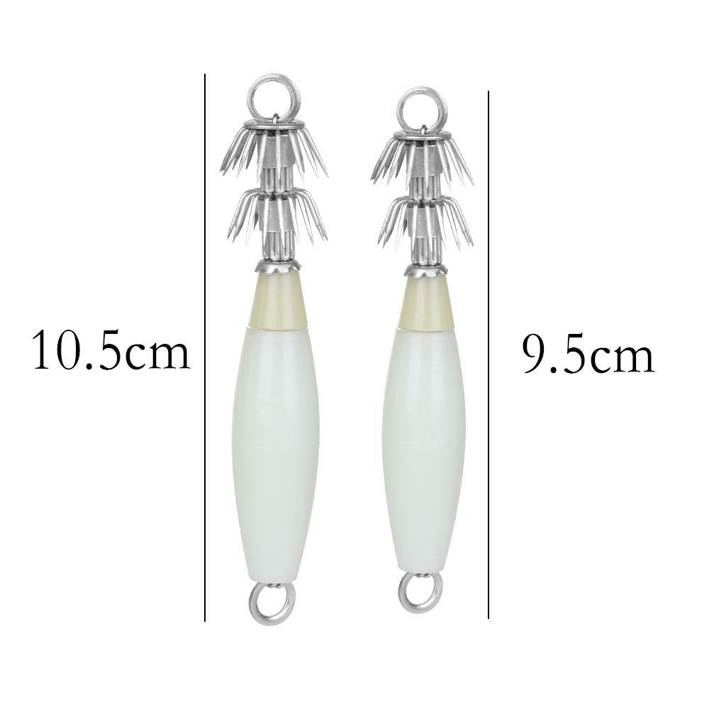1/5PCS Simulation Jigs Angling Fishing Tackle Octopus Bait Wood Shrimp Lures Squid Hook