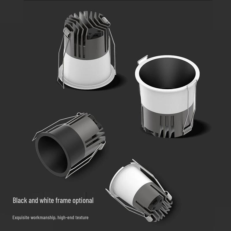 Anti-Glare Recessed LED Downlight: Spotlight & Wall Washer for Living Room Ceilings