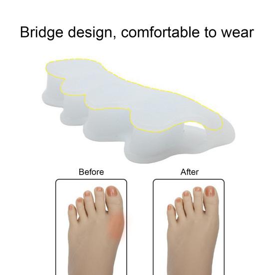 4 шт. Разделитель пальцев ног Разделитель пальцев ног Распорки пальцев ног Силиконовая поддержка пальцев ног