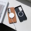 Подходит для чехла для мобильного телефона Samsung S24ultra, чехол для мобильного телефона Samsungs25, чехол для мобильного телефона с кожаным узором и магнитной адсорбцией