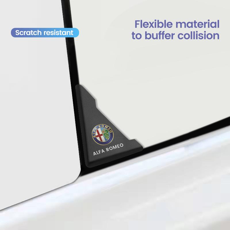 2pc Car Door Corner Protection Decals Stickers For Alfa Romeo Giulietta Mito 159 Giulia Stelvio 156 147 Tonale Accessories