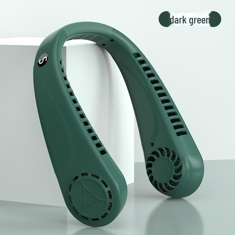 Складной вентилятор на шею с зарядкой от USB - безлистный для охлаждения на открытом воздухе