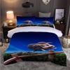 Little Duck Cute Duvet Cover King Size Toddler Cartoon Pattern Bedding 3 Pcs Teens Boys Girls Room Decoration With 2 Pillowcases