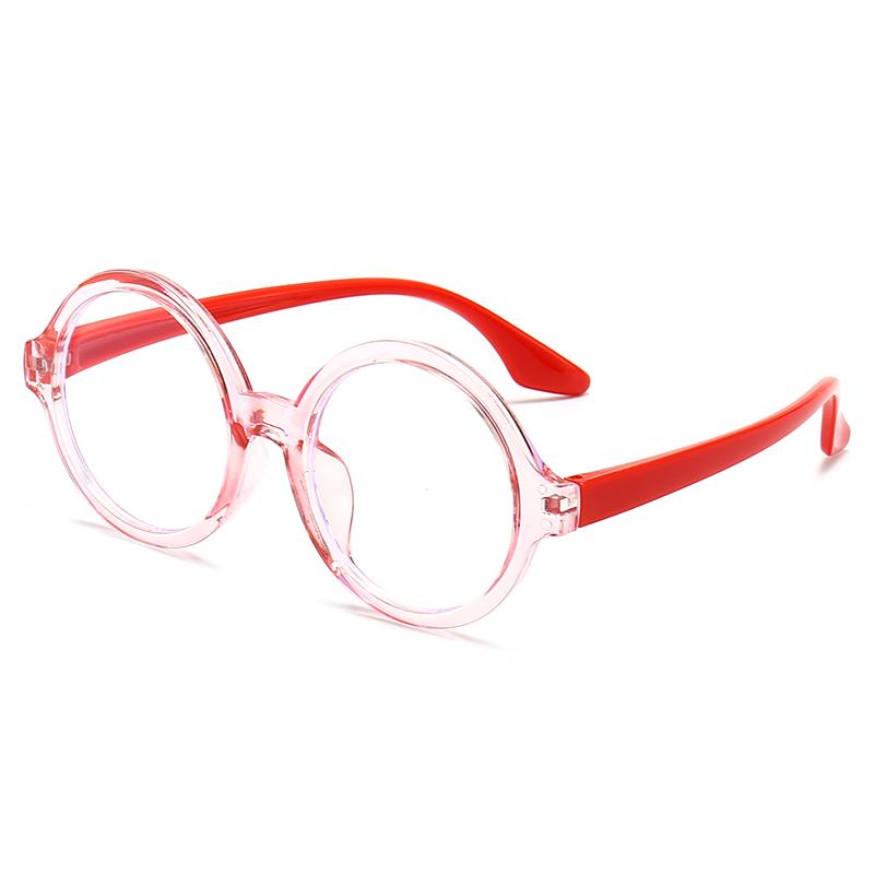 Детские очки с защитой от синего света Круглая оправа для очков для мальчика и девочки Оптические очки Ультралегкие Защита глаз Компьютерные очки