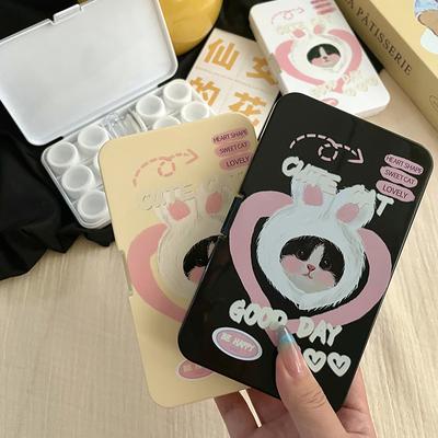 1 шт. футляр для контактных линз с зеркалом для женщин, мини-контейнер для контактных линз, сумка для путешествий на открытом воздухе