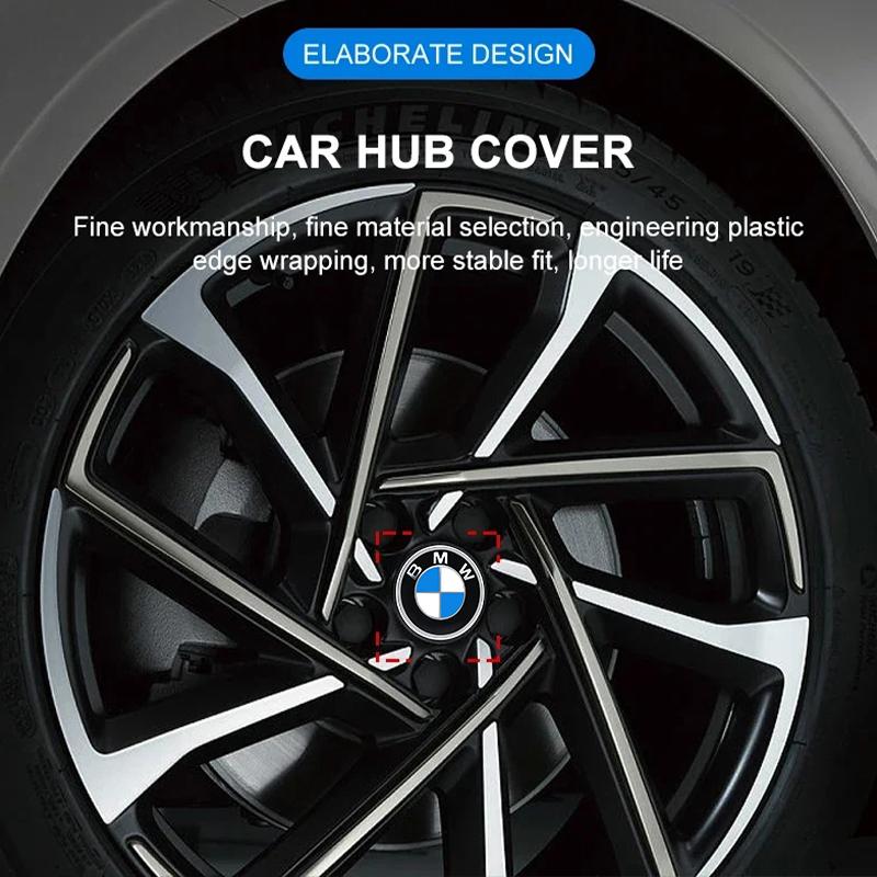 4pcs 60mm Car Wheel Center Cover Hub Cap Auto Decoration Accessories For BMW X1 X2 X3 X4 X5 X6 F49 F39 F25 G01 F16 G06 G07 F25