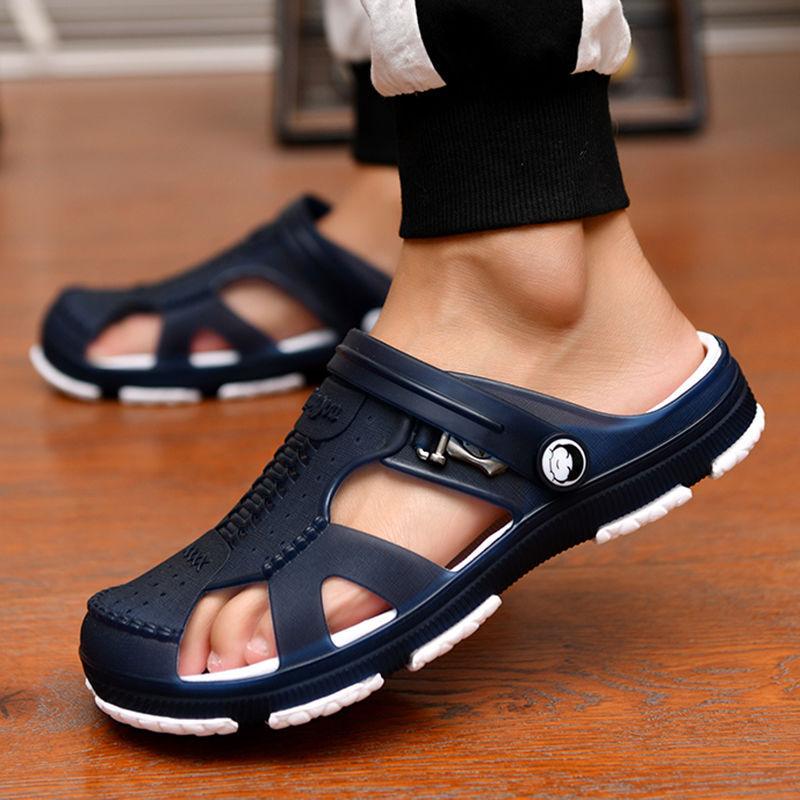 Fashion Summer Sandals  Men Slippers Outdoor Beach Casual Shoes Zapatos De Hombre Indoor Durable Anti Slip Peep Toe New