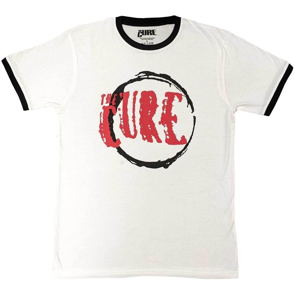 Оригинальная футболка с логотипом The Cure Circle Ringer S M L XL 2XL НОВАЯ Унисекс Футболка