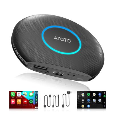 MYATOTO Android 13 Ai CarPlay Авто 4G LTE SIM Bluetooth WiFi OTA TrackHU Easy CB6 Беспроводной блок CarPlay, Беспроводной/Android Wireless, Карта, Встроенный GPS,