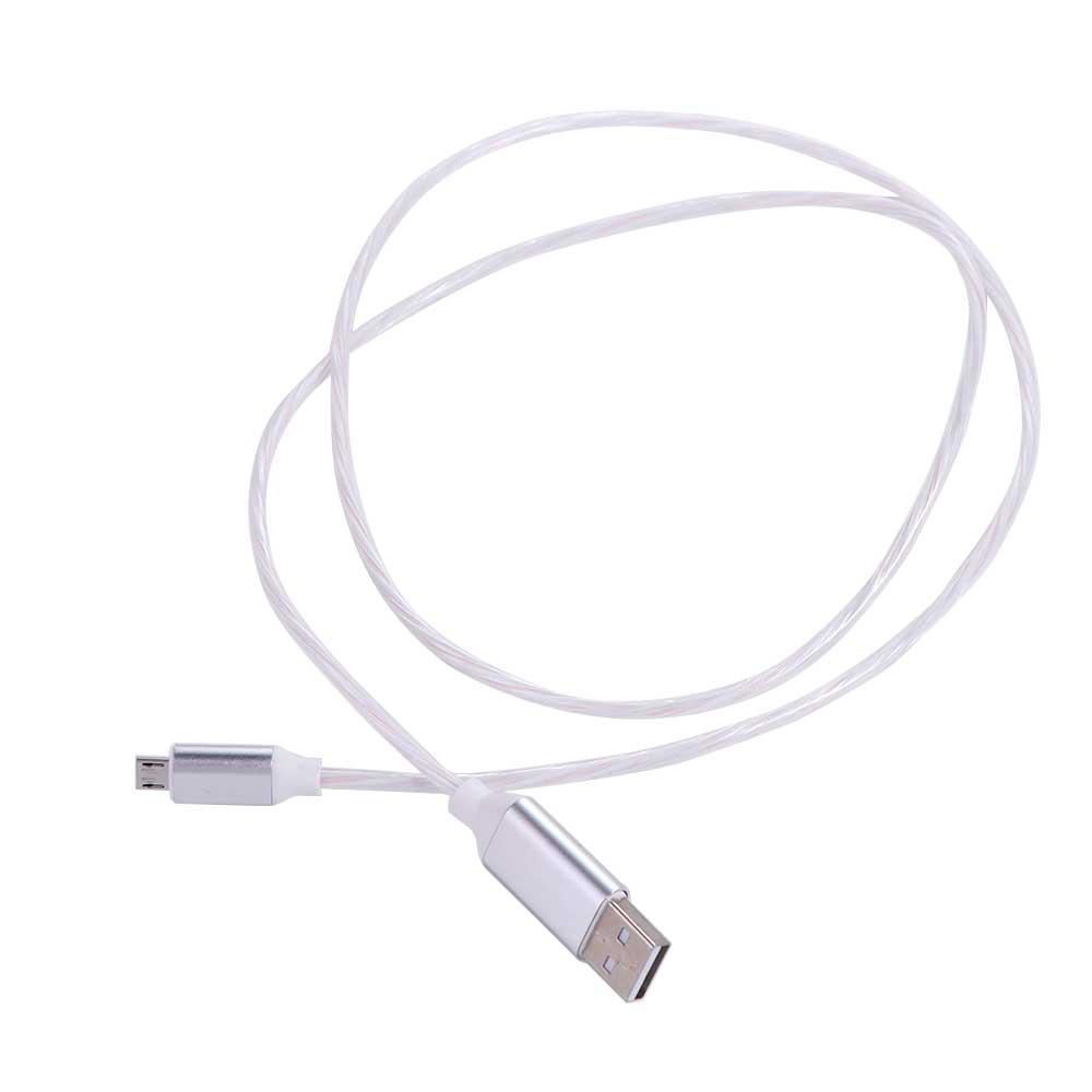 Line Micro USB LED light Mobile Phone Charging Cables Glowing Cable Type C Data Cord Charge Wire