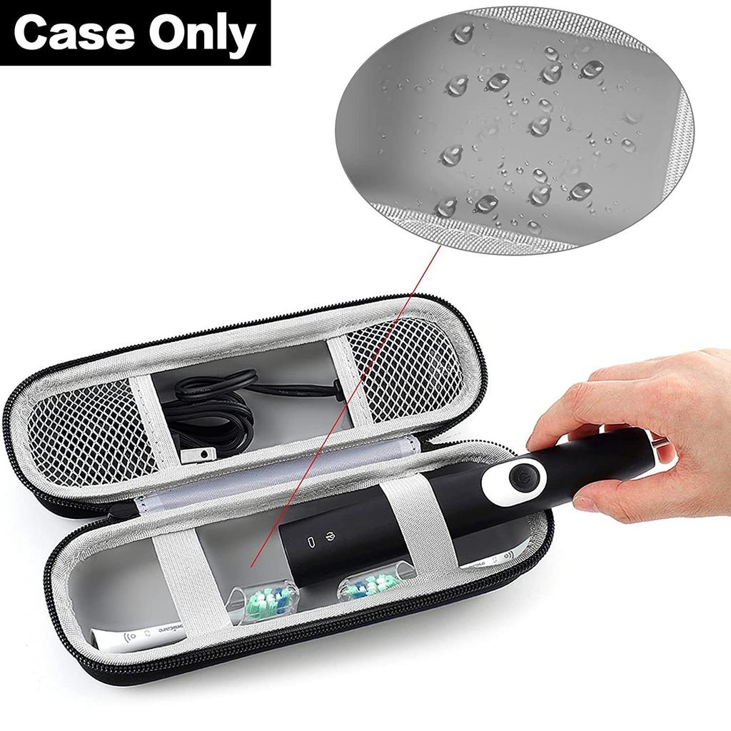Portable Universal Toothbrush Travel Case EVA Storage Bag for Electric Protective Shell Organizer Holder Box Black
