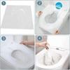 10pcs Water-soluble Toilet Seat Cover Paper Closestool Mat Gifts Disposable Toilet Mat