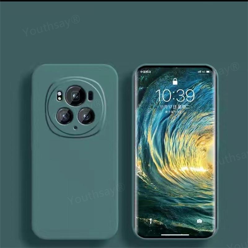 Роскошный чехол для Honor Magic 6 Pro Чехол Magic 6 Pro Обложка Funda Coque Мягкий жидкий силиконовый бампер для телефона для Magic 6 Pro