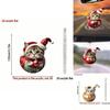 Car Pendant Christmas Tree Decor With Acrylic Cat Cartoon Design For Holiday Festive Gift