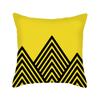 Nordic Cushion Pillow Geometric Linen Pillow Cover Yellow European Nordic Ins Style Cushion Cover