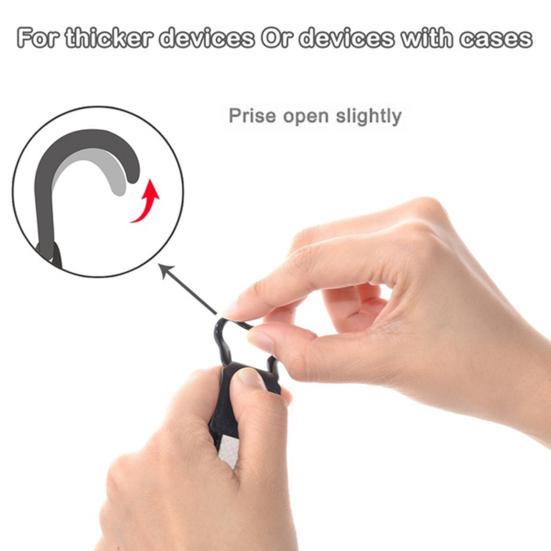 Adjustable Elastic Band Hand Strap with Anti-Slip Stand for Tablet E-Reader