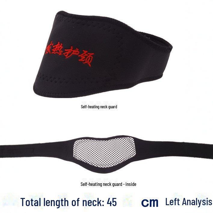 Самонагревающийся пояс для поддержки шеи для шейной терапии: Горячий компресс, обезболивающее, согревающее обертывание для мужчин и женщин.