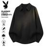 PLAYBOY Men's Turn-down Collar Pullover Sweater