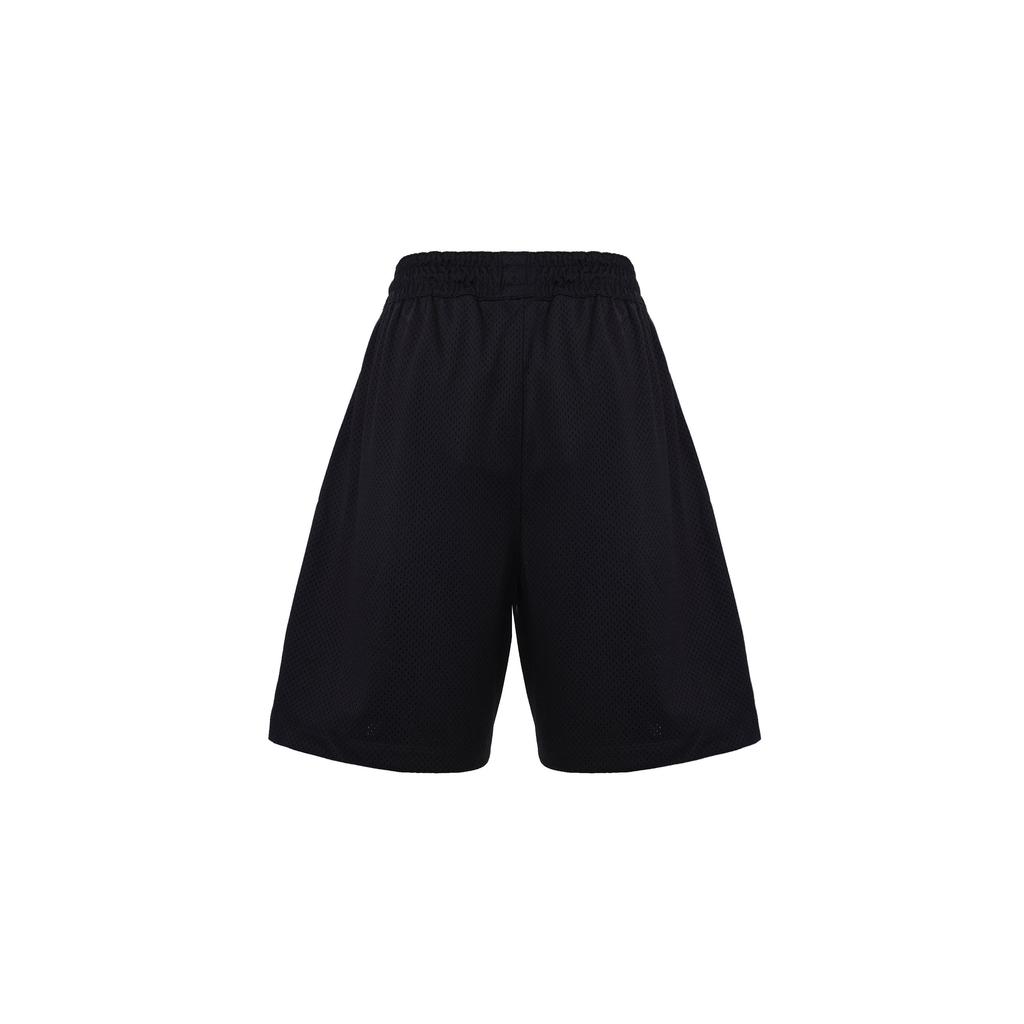 Air Jordan X Clot Mesh Shorts With Elastic Mid-Waist Men Bottoms Black Red AR8399-010