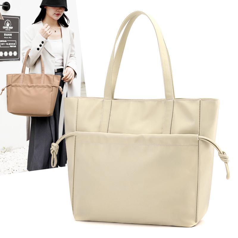 Большая вместительная сумка-тоут, легкая водонепроницаемая нейлоновая сумка, женская сумка через плечо