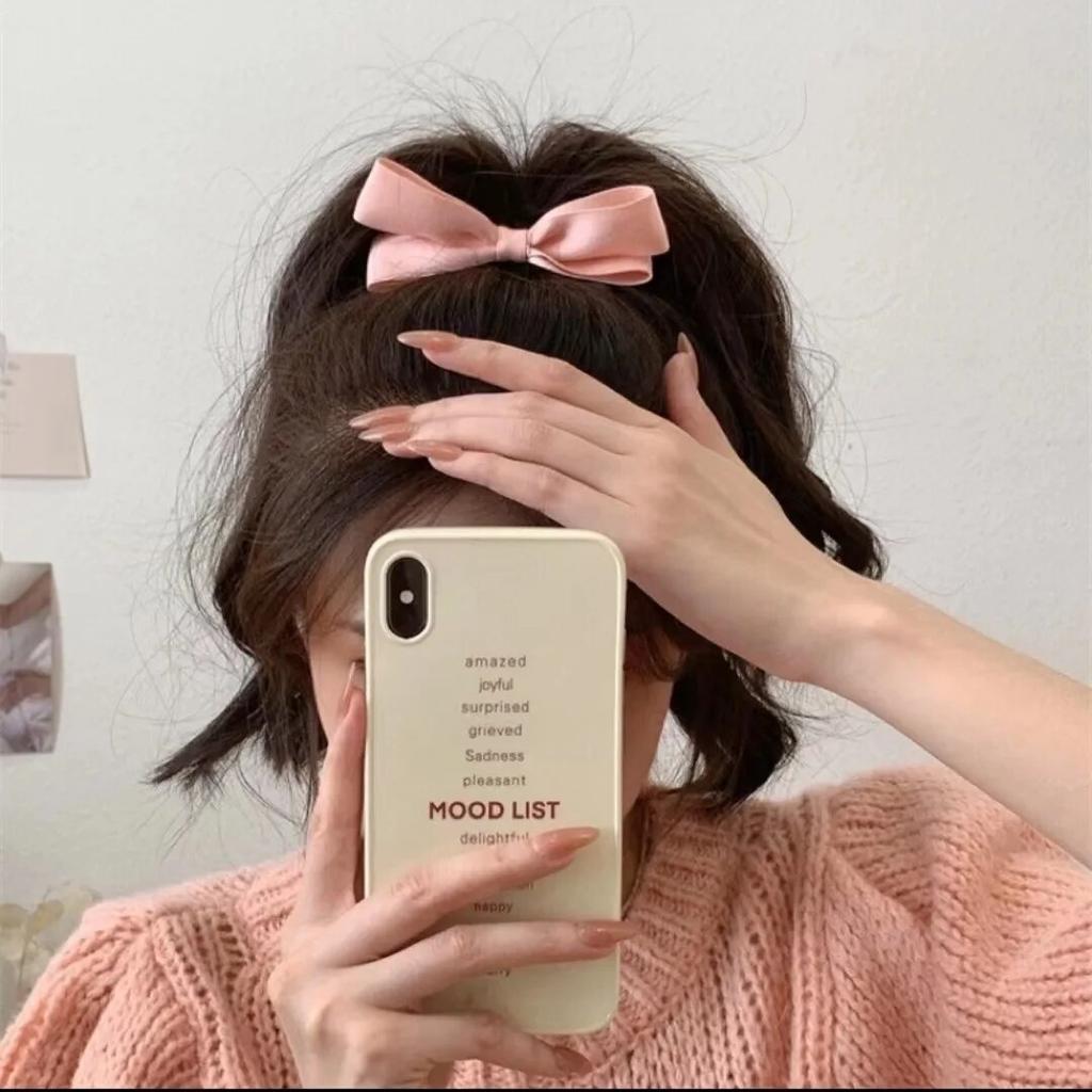 Pink Sweet Girl Bowknot Hairpin Korean Fashion Hair Side Clip Hair Accessories Ornaments Barrettes Hairpins Women Ladies New