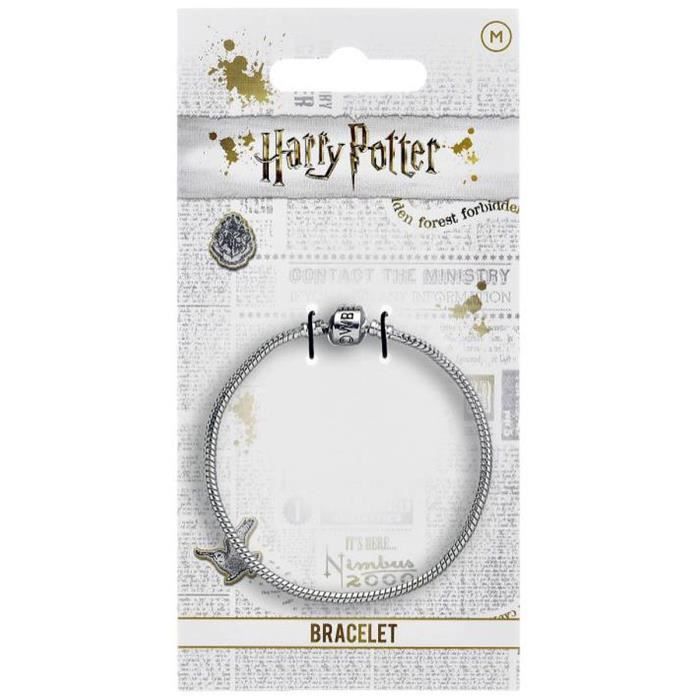 Bracelet - Harry Potter - 21 cm - Argenté - Métal - Livré sur carte