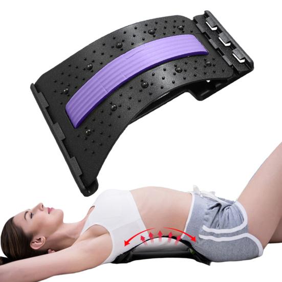 Растяжитель для поясницы, регулируемый массажер для шейного отдела позвоночника, поясницы, шеи, облегчение боли, подушка, растяжка для поясницы, растяжка для спины