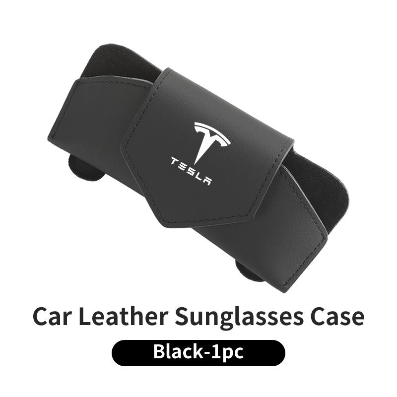 PAJL2 Car Valve Glasses Box Sun Visor Glasses Holder Sunglasses Case For Tesla Model 3 Model S Model X Model Y Roadster Bonina Coil