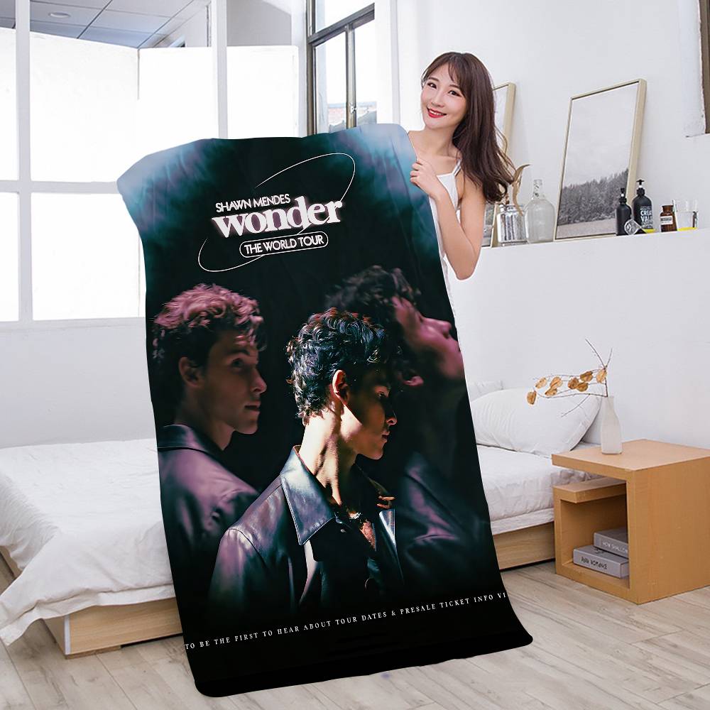 S-Shawn Mendes Popular Singer Microfiber Blanket Quick Drying Beach Towels Oversized Printing Super Absorbent Pool Towel