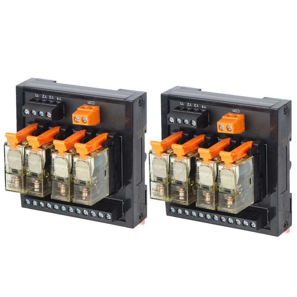 2 шт. релейный модуль плата управления DC PLC монтаж на DIN-рейку 4 канала 1 НО 1 НЗ BEM1S‑4MZ AC 250 В