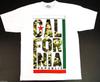 Футболка с камуфляжем REPUBLIC California Cali Camouflage Tee Мужская Белая Новая Унисекс Футболка
