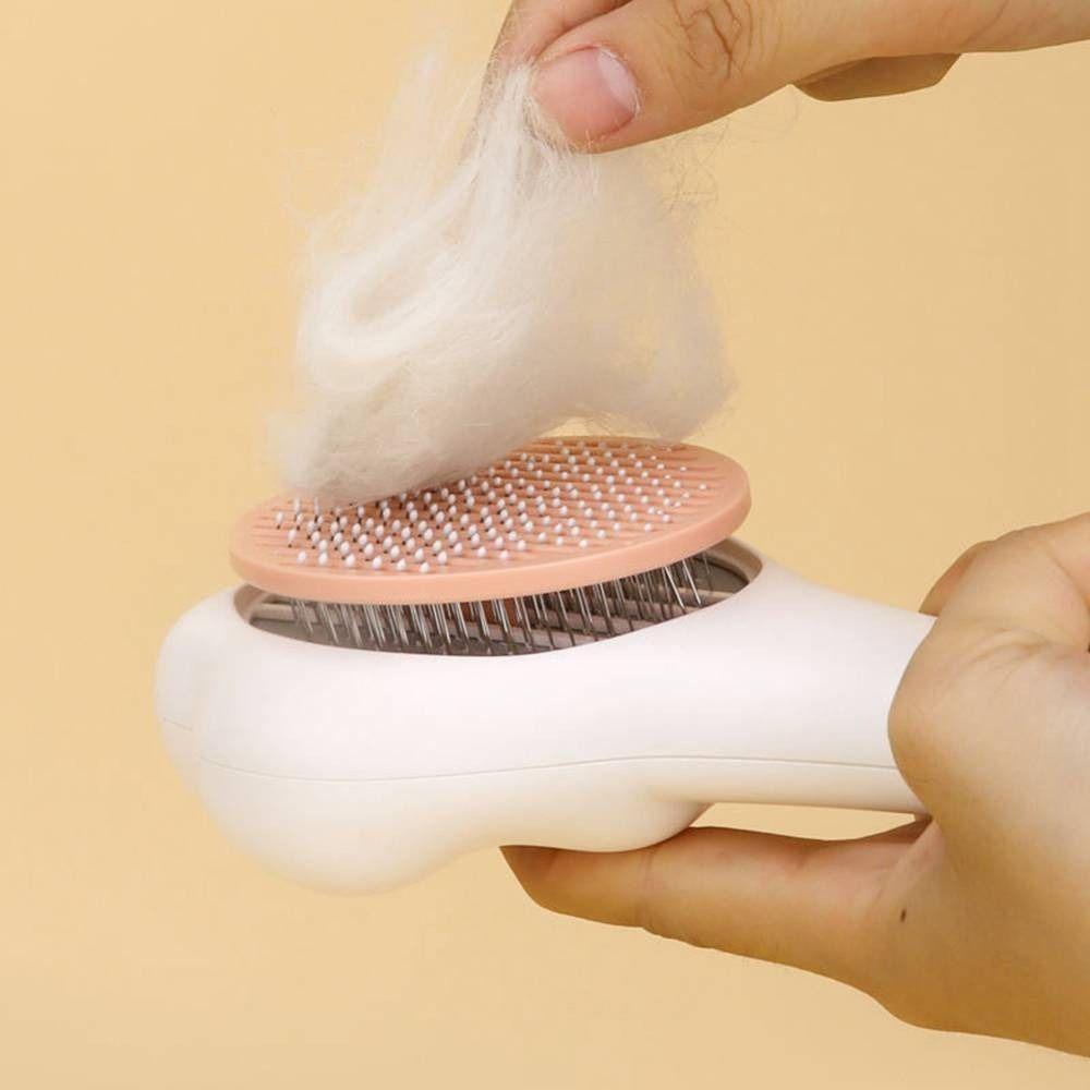 Моющийся многоразовый инструмент для ухода за домашними животными Щетка для чистки кошек Расческа для удаления шерсти животных Самоочищающаяся пуходерка