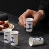 Китайский сине-белый фарфоровый набор мини-стопок Антикварный стиль Керамическая чашка для коллекции алкоголя Декоративное использование дома