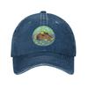 Винтажная Кепка-Бейсболка с Капибарой 'Take It Easy' Унисекс Потертая Стиранная Snapback Кепка Милое Животное Для Улицы Бега Мягкая Кепка Шляпа