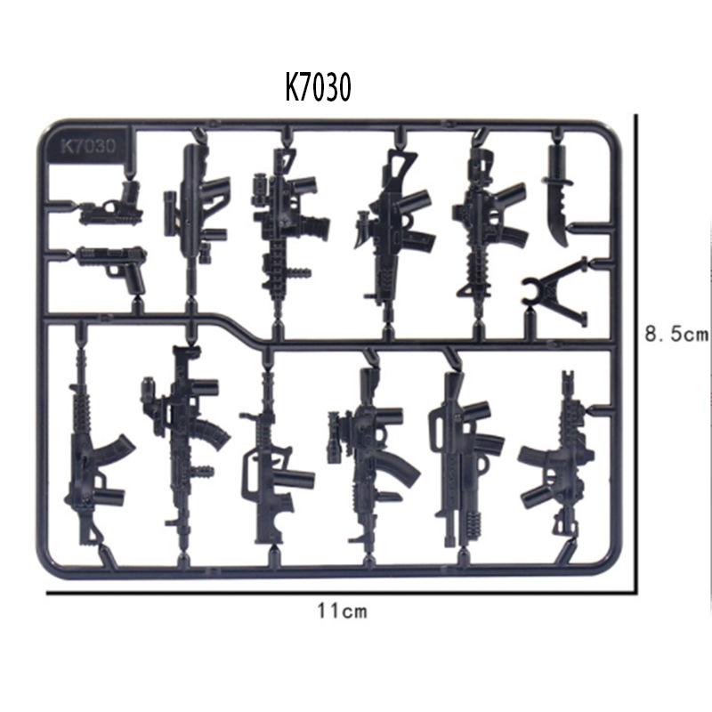 World War Ii Building Block Doll Military Toy Accessories Parachute Weapon Piece Equipment