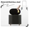 10 Pcs Spring Accessories Torsional Spring Replacement Parts Storage Bucket Trash Can Metal Wire Kitchen Cabinet Lid Universal