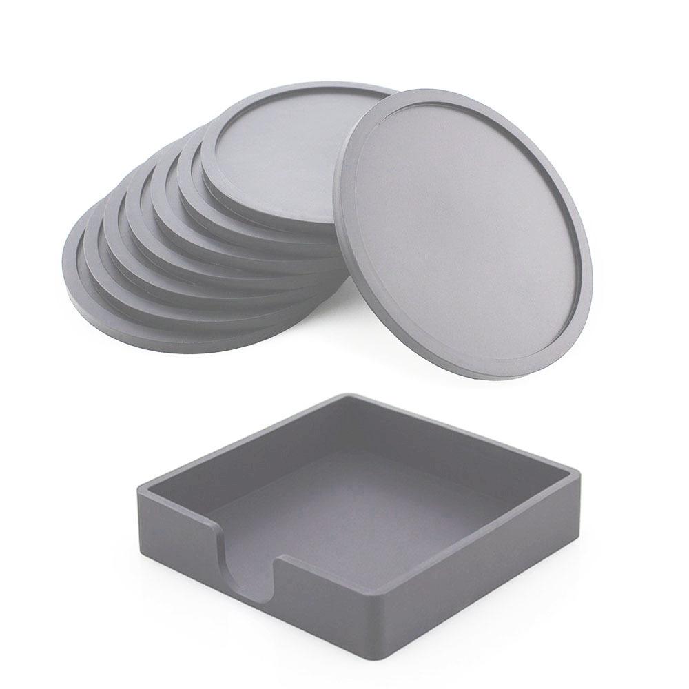 8 шт. Силиконовая круглая подставка под чашку кухонная силиконовая теплоизоляционная подкладка нескользящая салфетка для стола украшение стола коврик для чашки