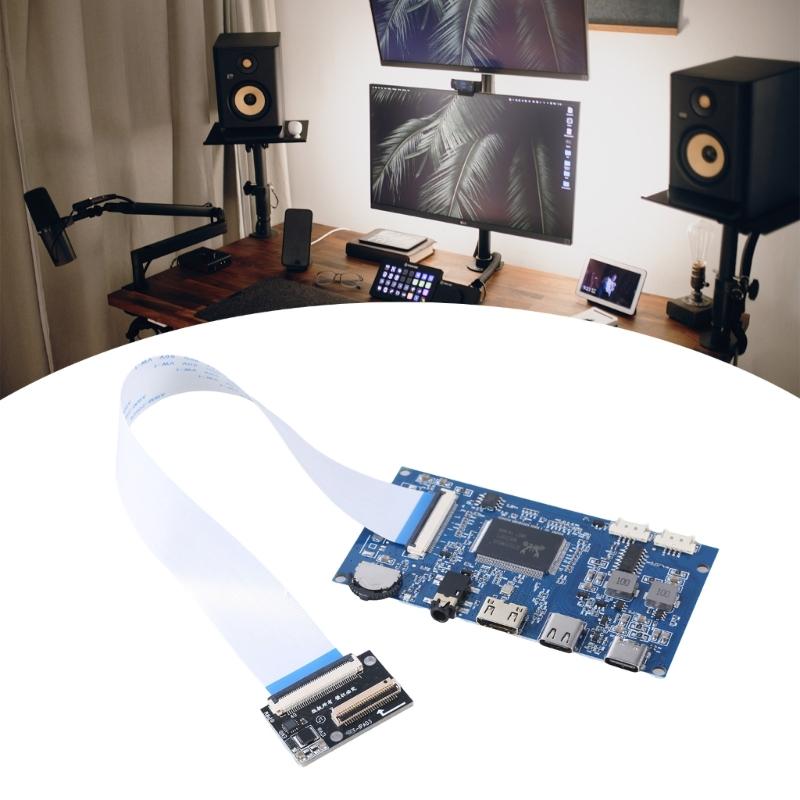 1 Комплект платы драйвера ЖК-панели с кабелем EDP, поддержка USB 5V вход, основной чип управления RTD2556, 2-канальный 2x2W 2048x1536