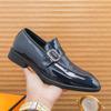 Loafers Men Patent Leather Fashionable Buckle Leather Shoes One Foot Business Classic Formal Shoes Gentlemen Shoes Sizes 38-46