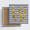 Border Love Fabric Wall Art Panel, popa-1703-01-L, 57 X 57 Cm, Made In Japan