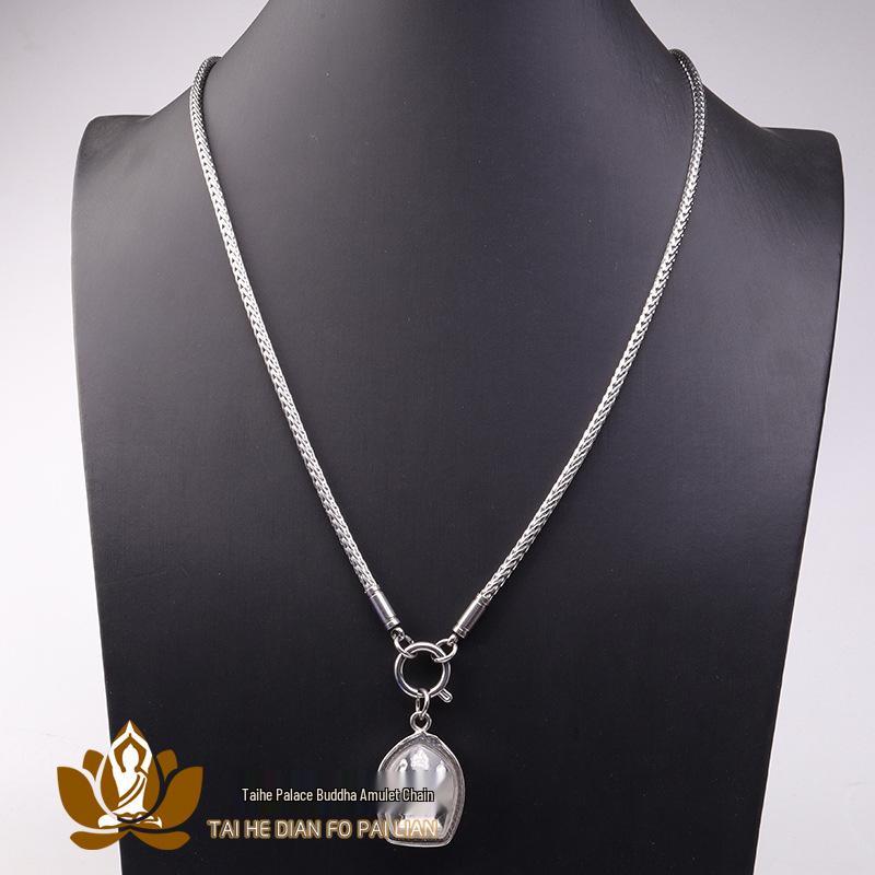 Амулет «Драконья кость» из титановой стали с быстросъемной застежкой «Орлиный клюв» для подвешивания такрутов.