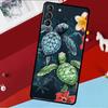 Чехол-ракушка с бирюзовой морской черепахой для Samsung Galaxy S23 Ultra S22 S21 S20 FE S8 S9 S10 Plus Note 10 20