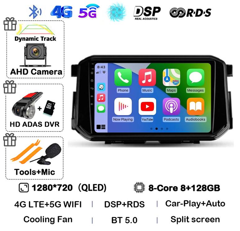 Android 14 Carplay Auto 4G+WIFI для Nissan Terra Xterra 2018 2019 2020-2022 Автомобильный радиоприемник Мультимедиа Видеоплеер GPS 360 Камера DSP