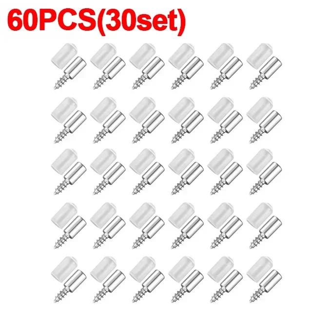 8-100 шт. крест-саморез с нескользящей резиновой доской для шкафа, поддержка ламината, DIY шкаф, стеклянная перегородка, гвозди