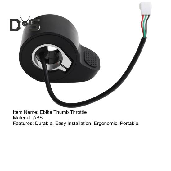 Ebike Thumb Throttle Electric Scooter Finger Thumb Speed Throttle Replacement Accessories for Gotrax GXL V2 And for M365