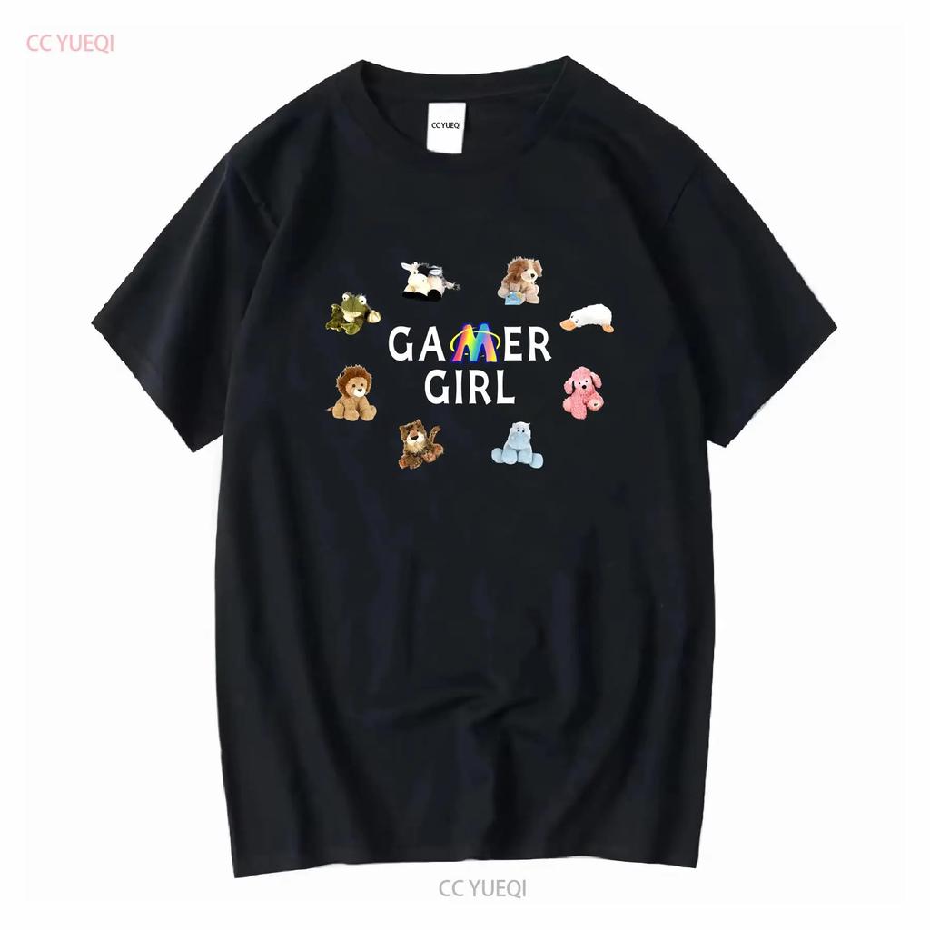 Футболка Webkinz Gamer Girl для фанатов Y2K Ретро Ностальгическая игра с длинными или короткими рукавами винтажная Выстиранная homme Дышащая